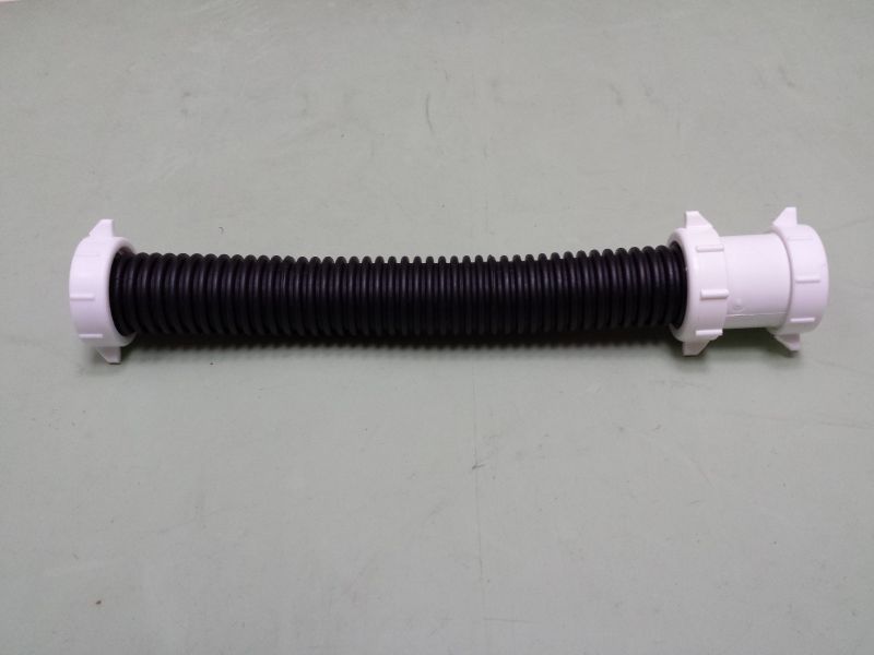 046.Flex drain hose for Shampoo Bowl with tailpiece, plastic coupling